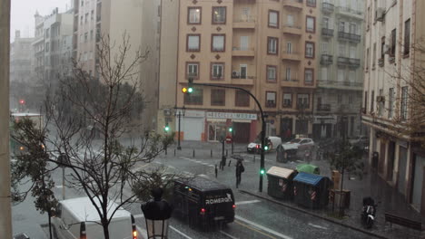 Valencia-view-during-heavy-hailstorm-Spain