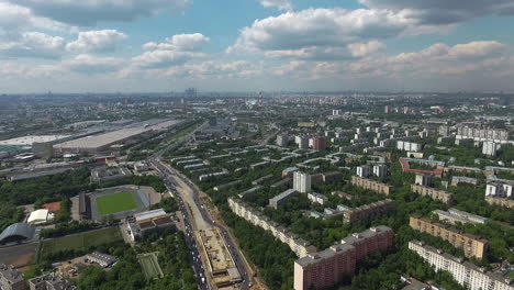 Panorama-Aéreo-De-Moscú-En-Verano-Rusia