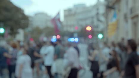 Manifestación-En-El-Día-De-La-Independencia-De-España