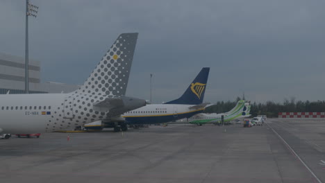 Planes-parked-at-the-international-airport