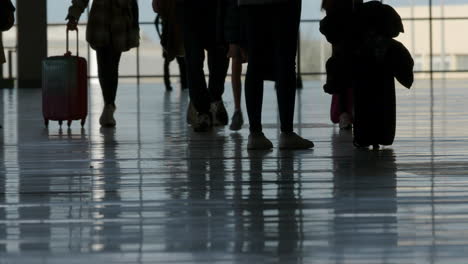 Pasajeros-Con-Equipaje-En-La-Sala-Del-Aeropuerto