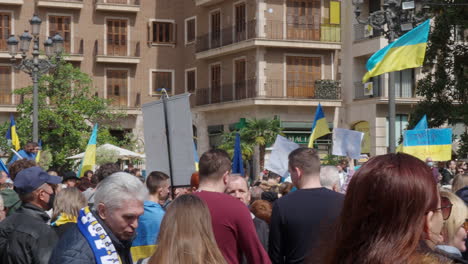 Una-Manifestación-De-Protesta-Contra-La-Invasión-Rusa-De-Ucrania.