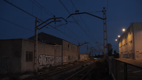 Metro-train-in-Spain