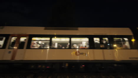 Metro-train-in-Spain---medium-shot