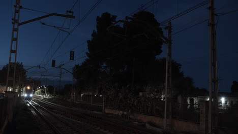 Metro-train-in-Spain