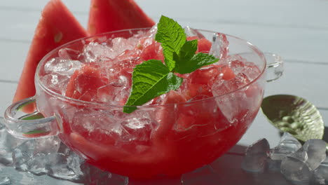 Watermelon-dessert-with-ice