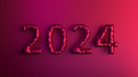 Satin-2024-Luftballons-Auf-Einem-Hintergrund-Mit-Farbverlauf-Symbolisieren-Eine-Elegante-Und-Moderne-Neujahrsfeier-In-3D