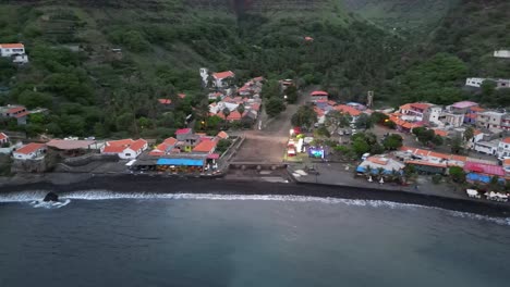 Beachfront-Town-Of-Cidade-Velha-In-Santiago-Island,-Cape-Verde,-Africa