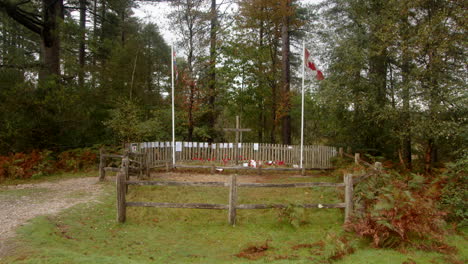 Mittlere-Aufnahme-Des-Kanadischen-Kriegsdenkmals-Im-New-Forest