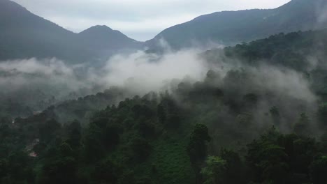 aerial-view-Roan-moving-forward-with-big-mountains-behind