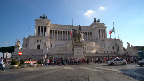 Der-Altar-Des-Vaterlandes-In-Rom,-Italien