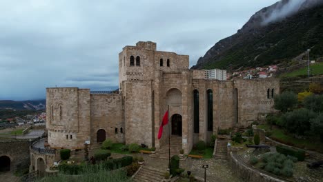 Skanderbeg's-Museum-in-Kruja-Castle,-a-Historic-Journey-Through-the-Heroic-Achievements-of-Albania's-National-Icon