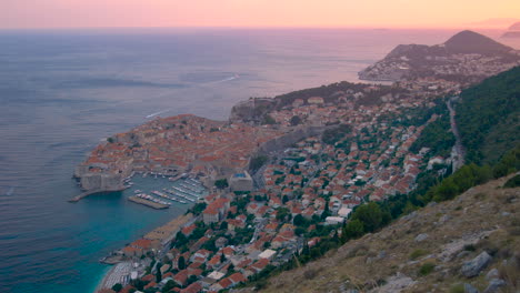 Aerial-view-Dubrovnik-old-town