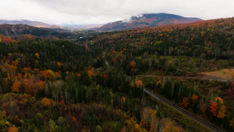 Views-of-the-fall-foliage-in-New-Hampshire-from-an-aerial-view