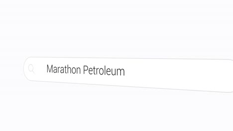 Typing-Marathon-Petroleum-on-the-Search-Engine