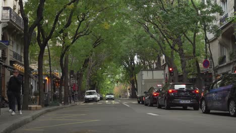 Wunderschöne-Bäume-Wachsen-über-Der-Gasse-Im-Viertel-Montmartre-In-Paris