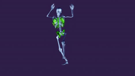 Skelett-Alberne-Tanzmomente