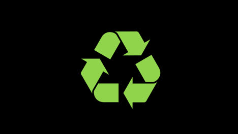 Recycling-Recycle-icon-concept-loop-animation-video-with-alpha-channel