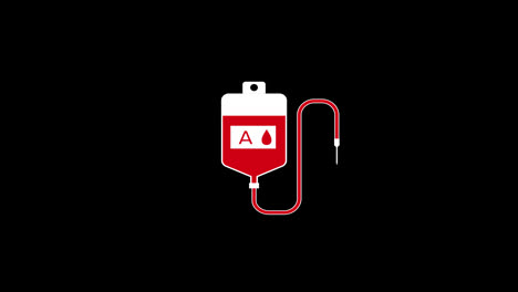 Video-De-Animación-En-Bucle-De-Concepto-De-Icono-De-Equipo-Médico-De-Bolsa-De-Sangre-Con-Canal-Alfa