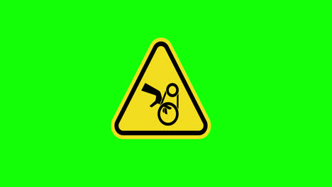 A-yellow-triangle-warning-Caution-Hand-Crush-Sign-icon-concept-animation-with-alpha-channel