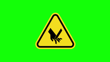 A-yellow-triangle-warning-Caution-Hand-Crush-Sign-icon-concept-animation-with-alpha-channel