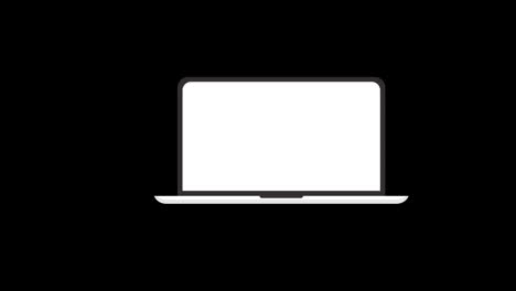 Monitor-screen-laptop-icon-concept-loop-animation-video-with-alpha-channel