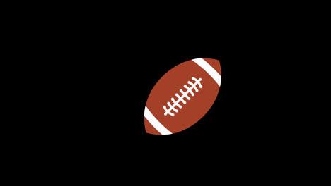 Loop-Animationsvideo-Zum-American-Football-Symbol-Konzept-Mit-Alphakanal