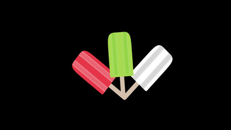 Video-De-Animación-En-Bucle-De-Concepto-De-Icono-De-Helado-Colorido-De-Paleta-Con-Canal-Alfa