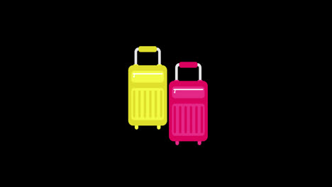 travel-luggage-bag-icon-loop-Animation-video-transparent-background-with-alpha-channel