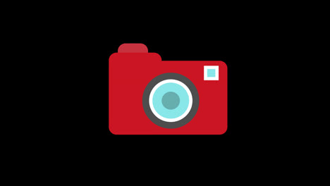 Camera-photographic-device-icon-concept-animation-with-alpha-channel