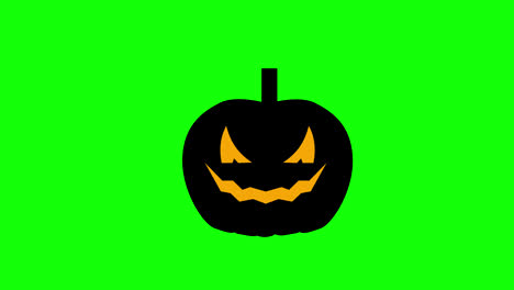 Vídeo-De-Animación-En-Bucle-De-Concepto-De-Icono-De-Calabaza-De-Halloween-De-Otoño-Con-Canal-Alfa