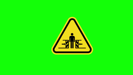 Triángulo-Amarillo-Precaución-Advertencia-Símbolo-Aplastante-Signo-Icono-Animación-Conceptual-Con-Canal-Alfa