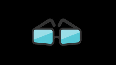 sun-glasses-icon-concept-loop-animation-video-with-alpha-channel