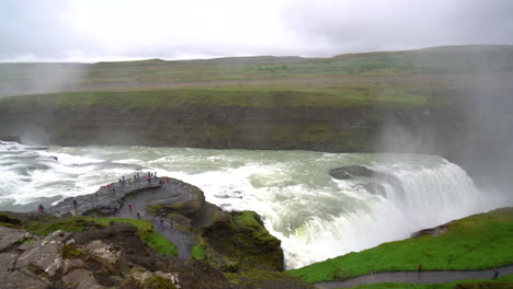 Landscape-of-Gullfoss-waterfall-in-Iceland.