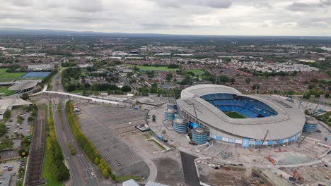 Club-De-Fútbol-De-La-Ciudad-De-Manchester-En-El-Etihad,-Reino-Unido