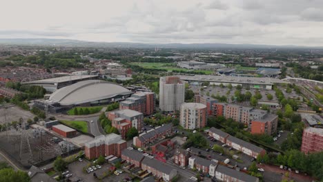 Centro-Nacional-De-Ciclismo-De-Manchester,-Sede-Ciclista-Multiusos,-Sportcity,-Reino-Unido