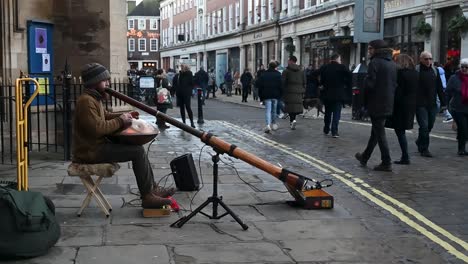 Laute-Musik-Im-Zentrum-Von-York,-Yorkshire,-Vereinigtes-Königreich