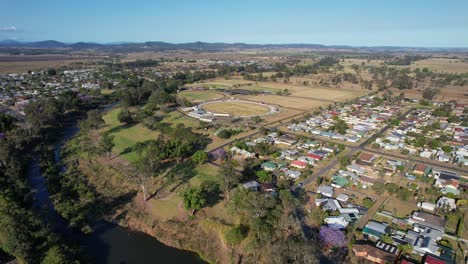 Casino-Greyhound-Stadium-And-Sports-Club-On-The-Banks-Of-Richmond-River-In-Casino,-NSW,-Australia