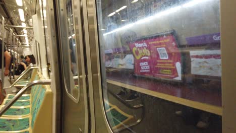 Inside-a-Subway,-Underground-Metro-Public-Transportation-of-Buenos-Aires-City