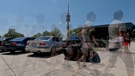 50-Años-Del-Bmw-M-En-El-Museo-De-Munich,-Alemania,-Coches-Bmw-M5-E39