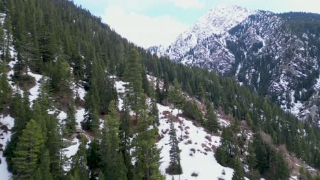 Picos-De-Montaña-Cubiertos-Por-Un-Manto-De-Nieve.