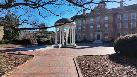 Old-Well-UNC-Chapel-Hill-winter-day-sunny-walk-up-North-Carolina