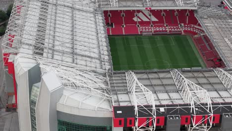 Old-Trafford-Stadium-home-of-Manchester-United-Football-Club,-aerial-view