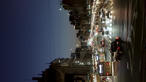 Local-Kyoto-Bus-Turning-Onto-Shijo-Dori-Street-In-Gion-At-Night