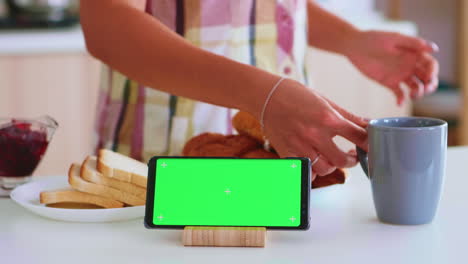 Green-screen-on-mobile-phone