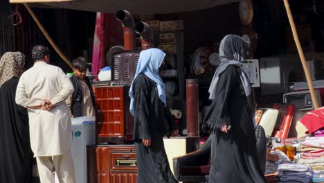 Frauen-Auf-Den-Straßen-Von-Kabul