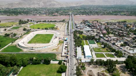 Vista-Aérea-Del-Estadio-De-Fútbol-De-Nangarhar