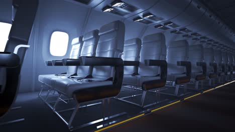 Innumerables-Asientos-De-Avión-Vacíos-En-Un-Interior-De-Avión-Moderno-Y-Elegante.-Viaje-Cómodo-En-Vuelo-En-Un-Avión-Comercial-De-Clase-Ejecutiva.-Animación-En-Bucle-Sin-Fin-Y-Sin-Interrupciones.-Un-éxito-Financiero.