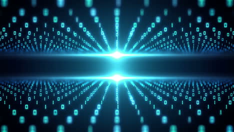 Technology-Binary-Coding-Blue-Background-Video