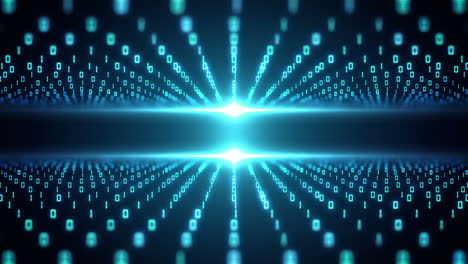 Technology-Binary-Coding-Blue-Background-Video